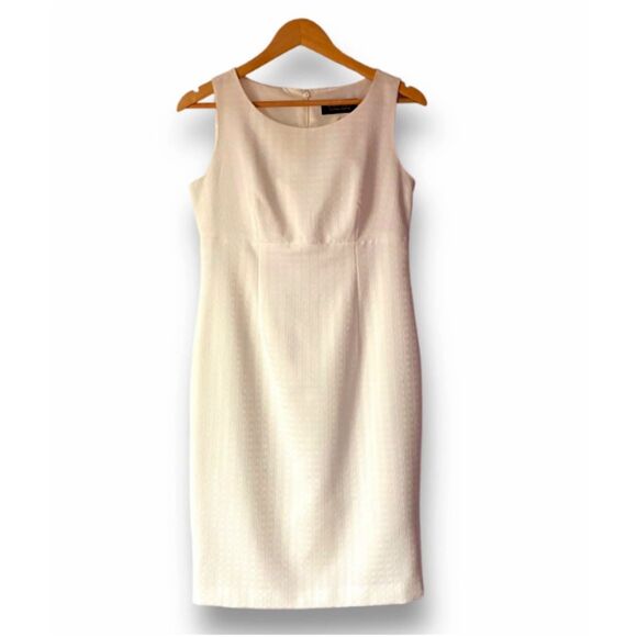 Black Label by Evan Picone Blue Sleeveless Empire Waist Sheath Dress Size 14 - Picture 1 of 8
